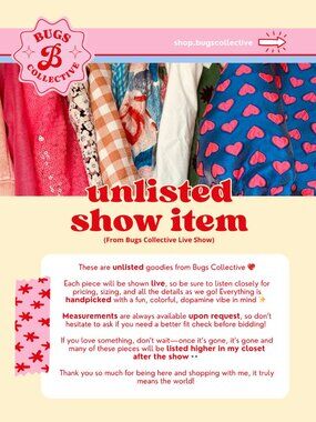 ✨April 16th Live Sale✨  Unlisted Items 1-50